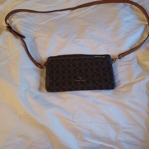 Nanette Lepore Black and Brown Crossbody Bag